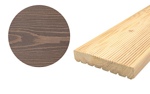 Террасная доска крашеная цвет Глина - список - alt